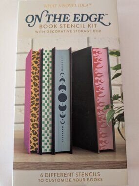 Unopened On The Edge Book Stencil Kit